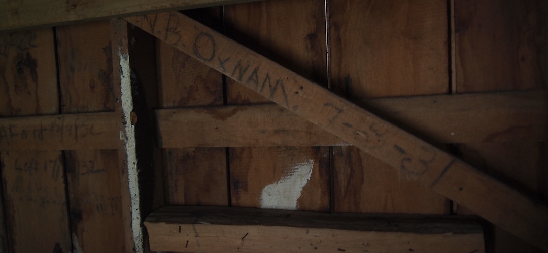 graffiti at Downie Hut, Nelson Lakes National Park