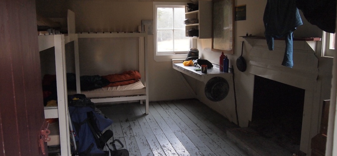 interior East Mataki Hut, Nelson Lakes National Park
