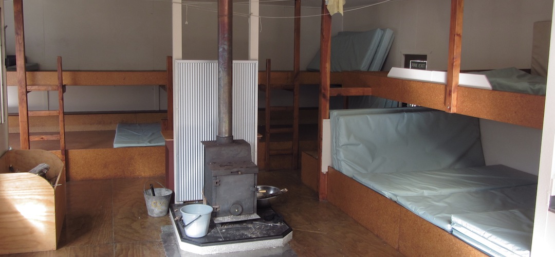 interior John Tait Hut, Nelson Lakes National Park