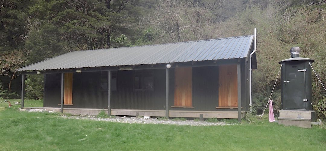 Just a place to drop your pack away from any marauding keas. | Quinton Lodge Day Shelter, Milford Track