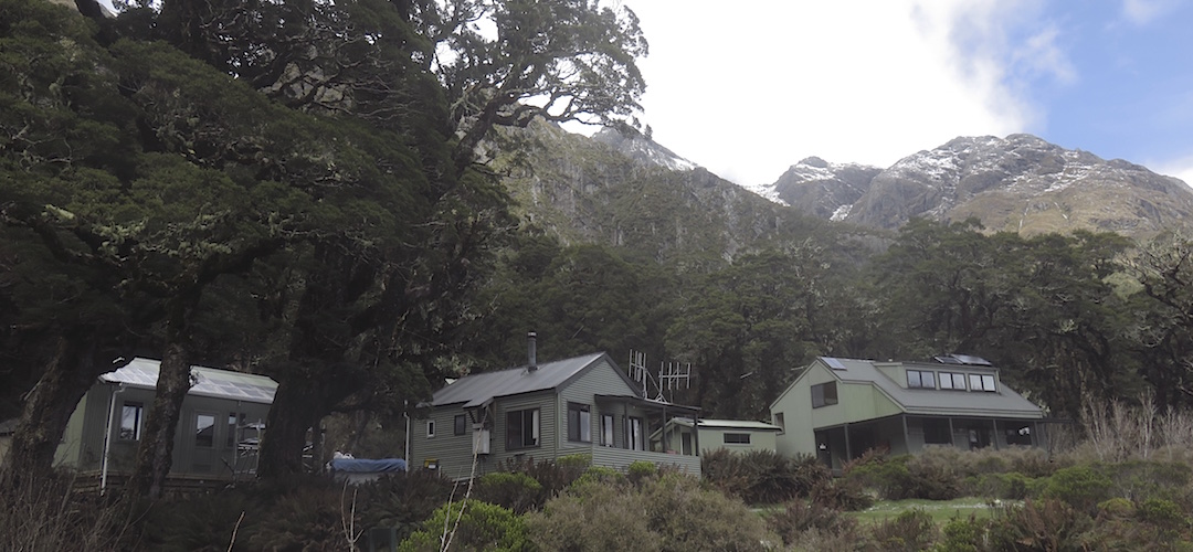 There's quite an agglomeration of buildings, warden's quarters, amenity block main hut, extra bunkroom, etc. | Lake Mackenzie Hut, Routeburn Track