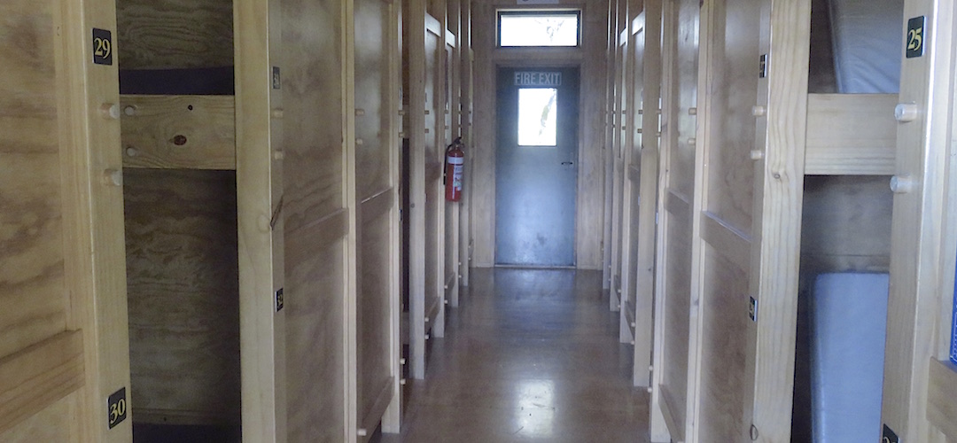 No, not a prison, that's one of the two bunkrooms. |  Routeburn Falls Hut, Routeburn Track