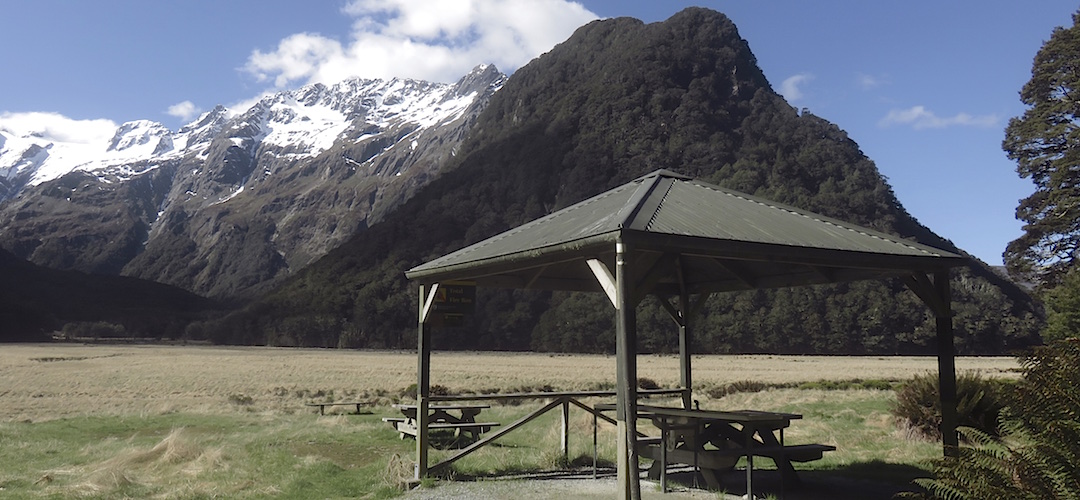 There's quite the view from the campsites.  | Routeburn Flats camping area, Routeburn Track
