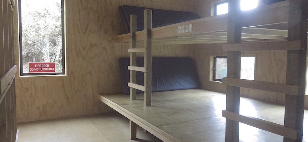 Humm, this would be cosy with the mattresses fully occupied. | Caples Hut, Caples Track