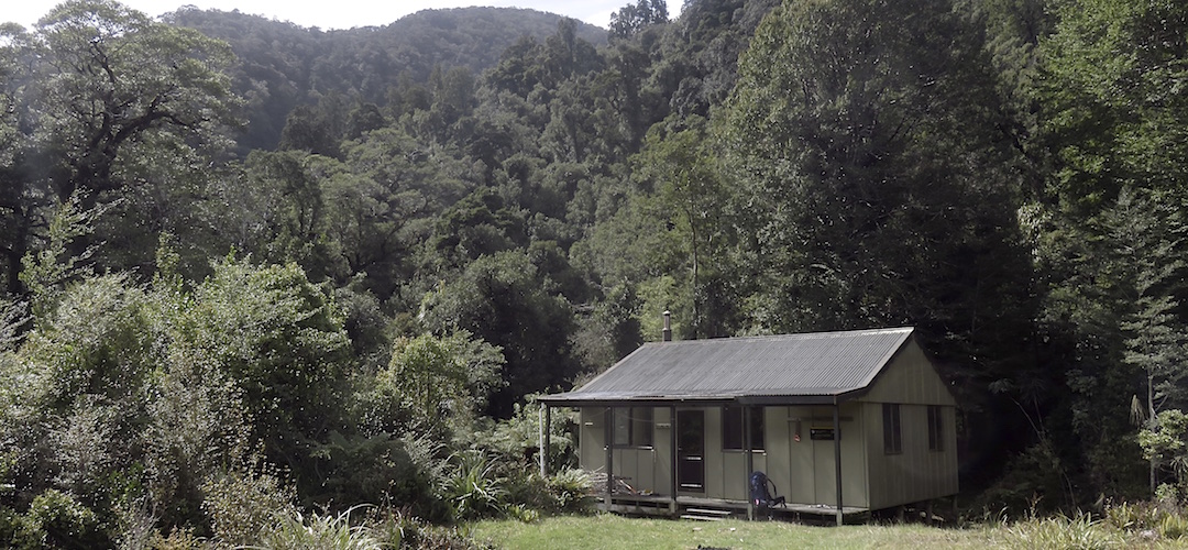 Quite the attractive setting for a hut.  | Demon Trail Hut, Hollyford Track