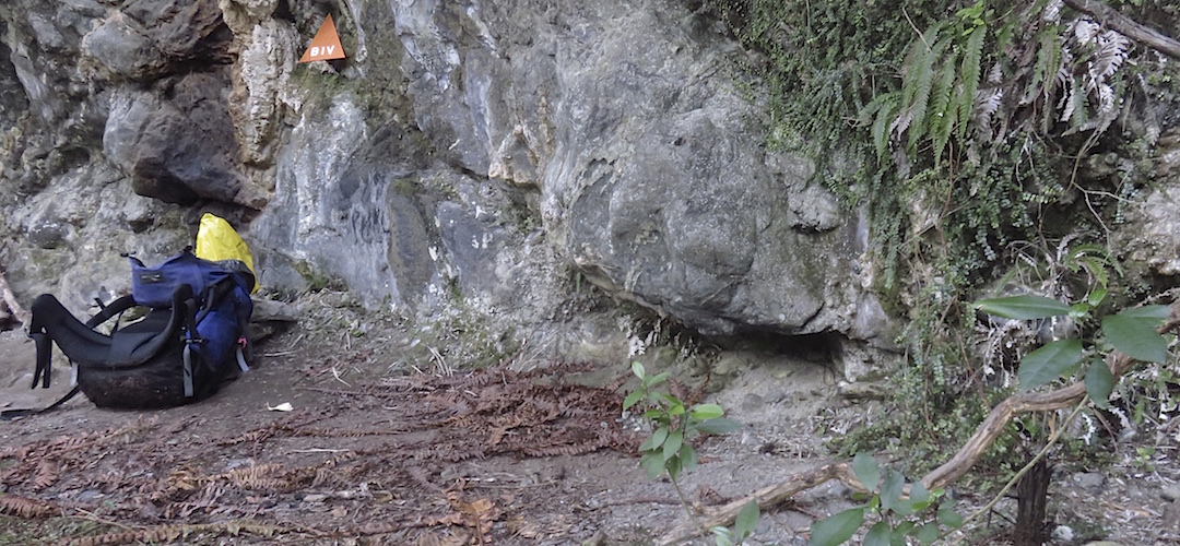 Not much overhang here, or flatness. | Lake Wilmot Bivvy, Pyke - Big Bay Route