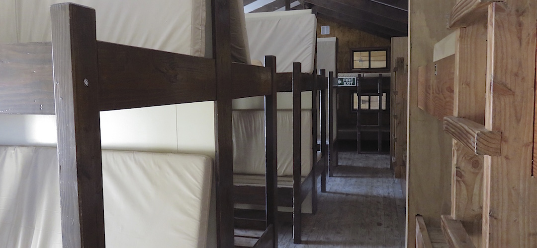 The big bunkroom. Big earplugs. | Luxmore Hut, Kepler Track