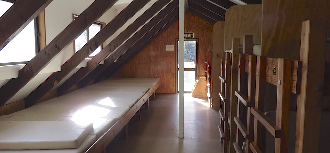 The main bunkroom, two more small ones downstairs. | Moturau Hut, Kepler Track
