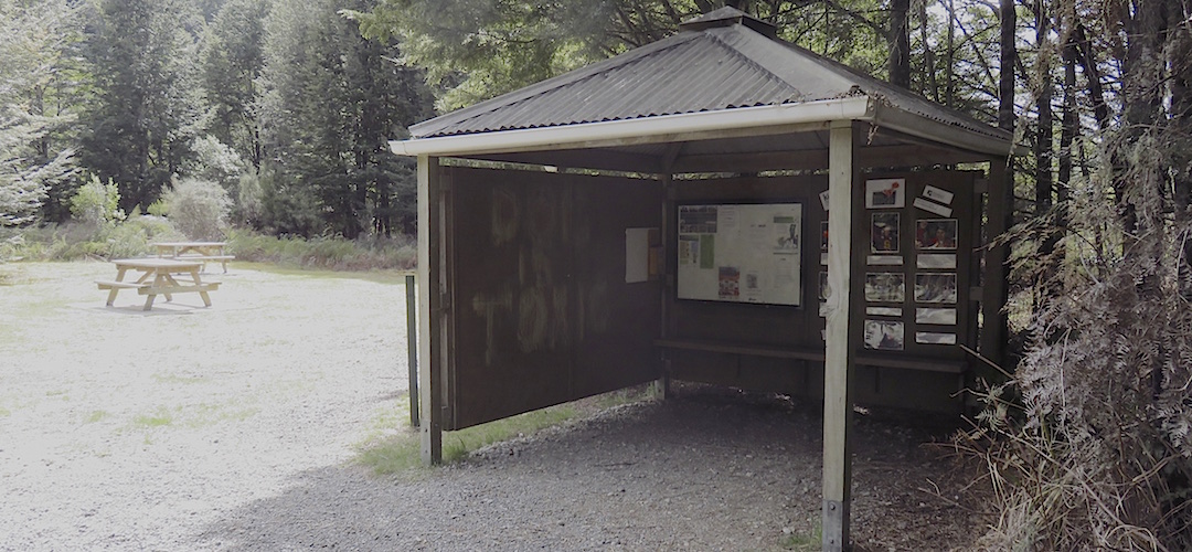 That's the shelter. | Rainbow Reach shelter, Kepler Track