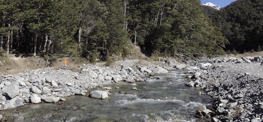 Day 1 and a typical Cass River crossing, and there were plenty of those. |  Arthurs Pass blog