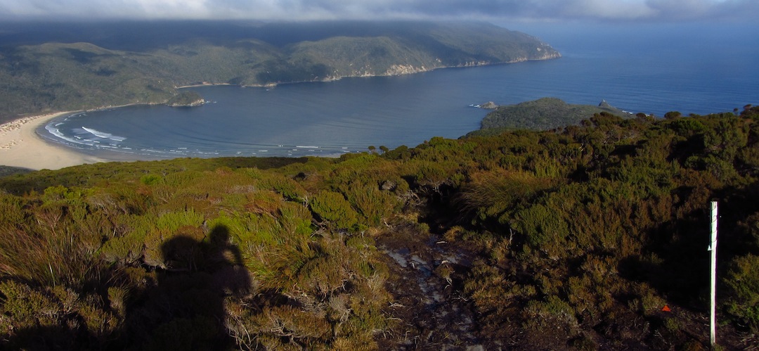 Doughboy Bay from Doughboy Hill, Southern Circuit, Stewart Island