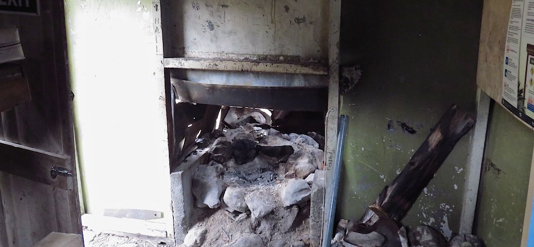 someone needs to clean out the ashes before the hut burns down | Doubtful Hut, Lake Sumner Forest Park