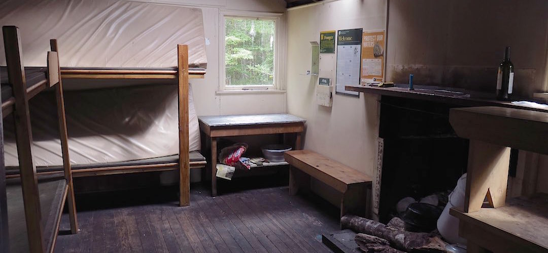 not many huts still have the old fireplace | Doubtless Hut, Lake Sumner Forest Park