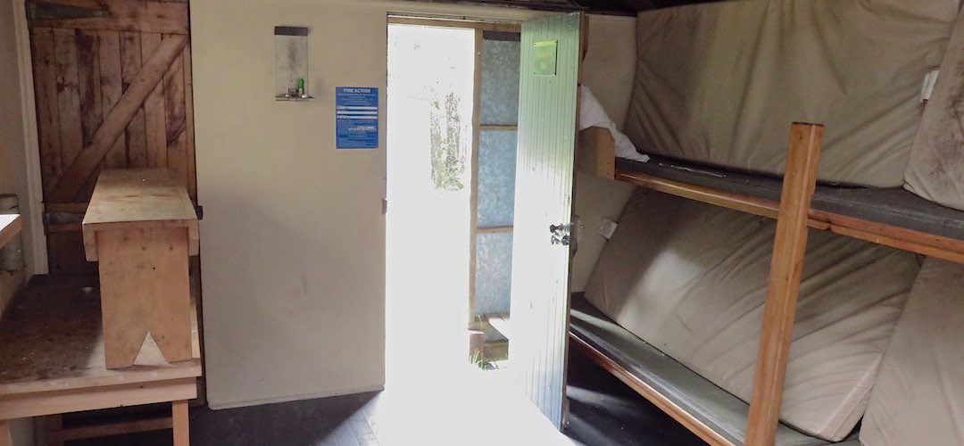 sadly the interior is fairly mouldy  | Doubtless Hut, Lake Sumner Forest Park
