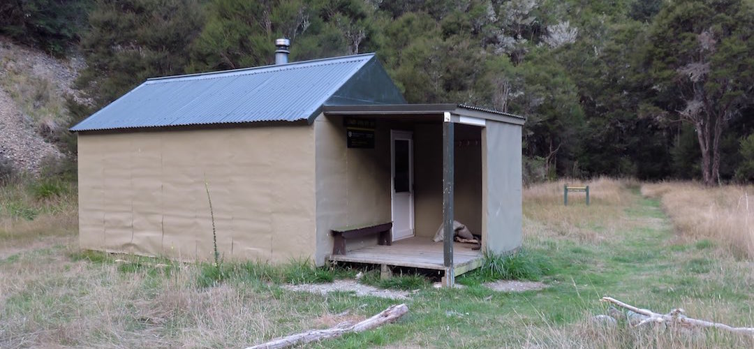 there's a verandah addition  | Lower Goulter Hut, Mt Richmond Forest Park