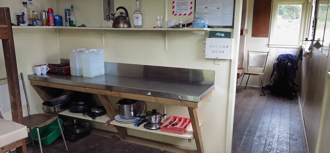 unusual interior with internal partition | St Jacobs Hut, Lake Sumner Conservation Area