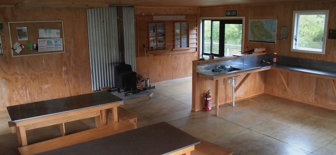 interior Port William Hut, Rakiura National Park, Stewart Island