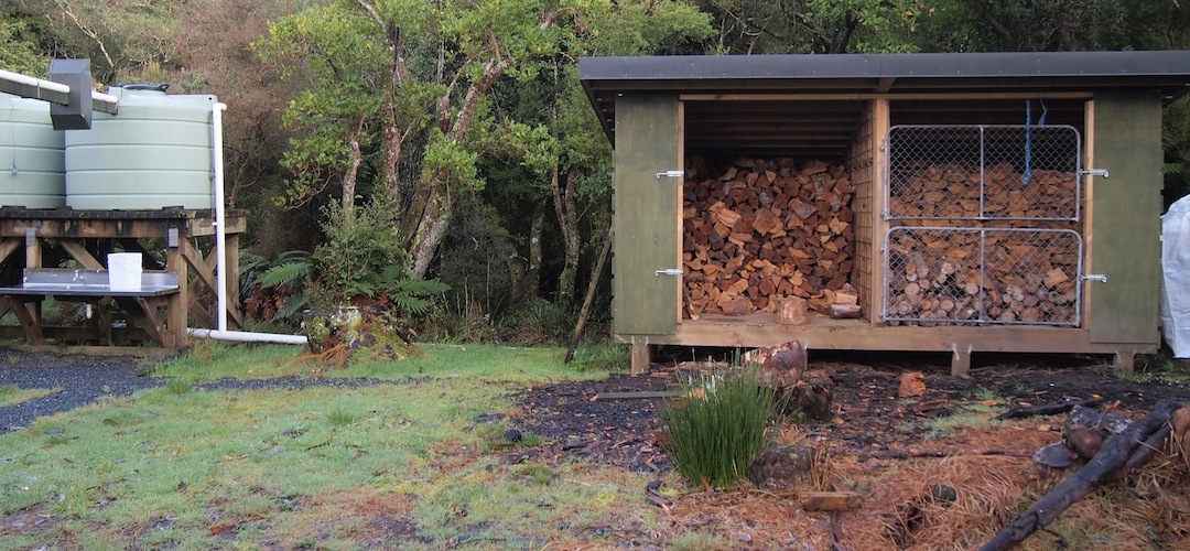 firewood Port William Hut, Rakiura National Park, Stewart Island