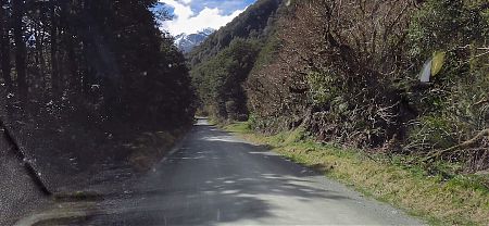 There's 17km of gravel road to the start of  the Hollyford. | Hollyford Track, Fiordland National Park