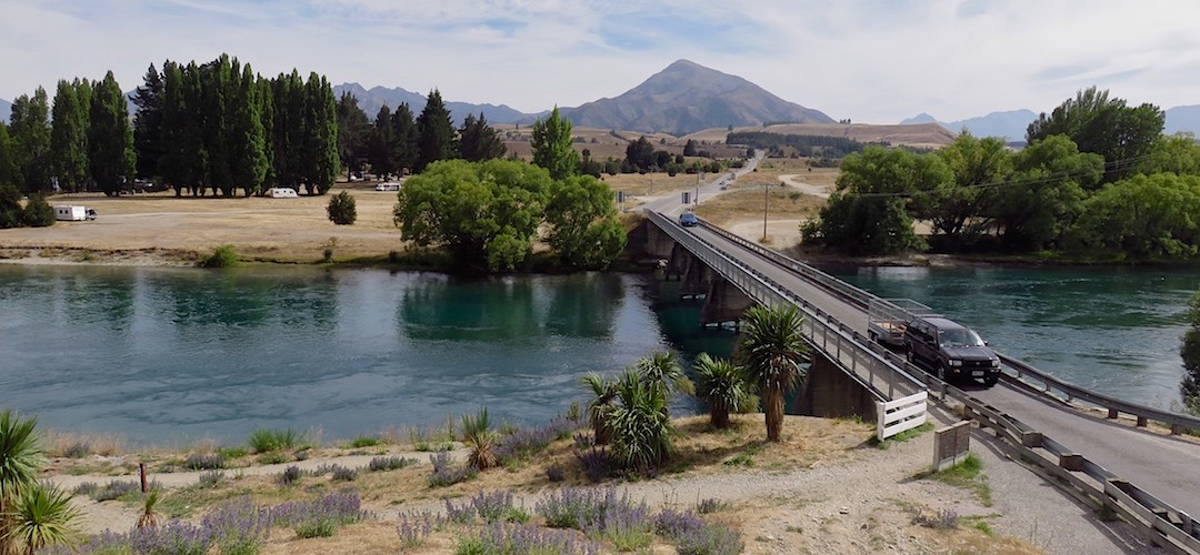 The Albert Town campsite is across the Clutha from Albert Town | Albert Town DOC campsite, Wanaka