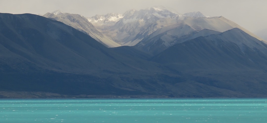 The view across Lake Pukaki.  | The Pines freedom campsite, Lake Pukaki Reserve
