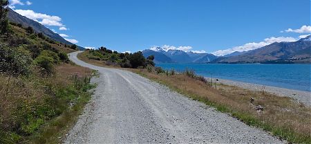 Walking the road between Kinloch and the Greenstone carpark alongside Lake Wakatipu. | Queenstown to Bluff, Te Araroa