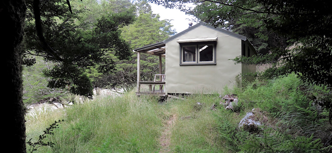 The Karamea River is close and makes a constant noise. |  Helicopter Flat Hut, Kahurangi National Park