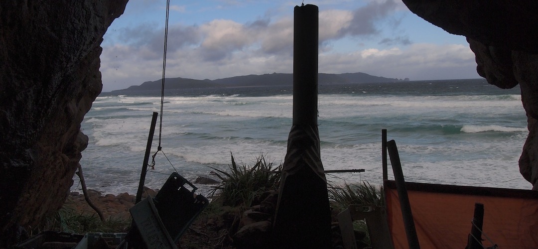 West Ruggedy beach cave, NW Circuit, Stewart Island