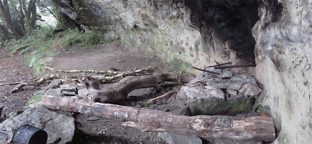  It's all find your own firewood for the open fire. | Rock Shelter, Kahurangi National Park