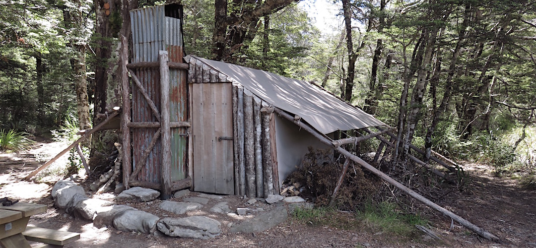  There used to be plenty of these for hunters, the canvas was relocatable. | Tent Camp, Kahurangi National Park