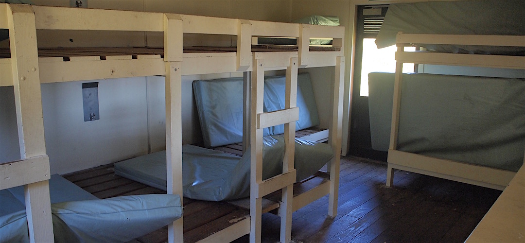 The Trilobite Hut bunkroom is fairly compact but separate from the living area. | Trilobite Hut, Kahurangi National Park