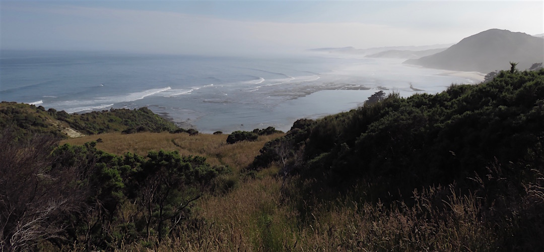 The view is great prior to entering the confines of the forest. | near Kahurangi Lighthouse, Kahurangi National Park