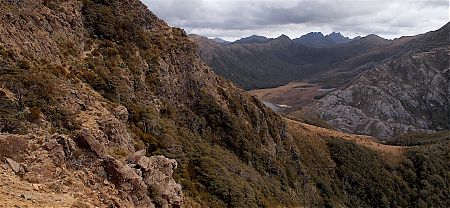 For many, this looks more scary in real life. |  Cow Saddle to Boulder Lake, Kahurangi National Park