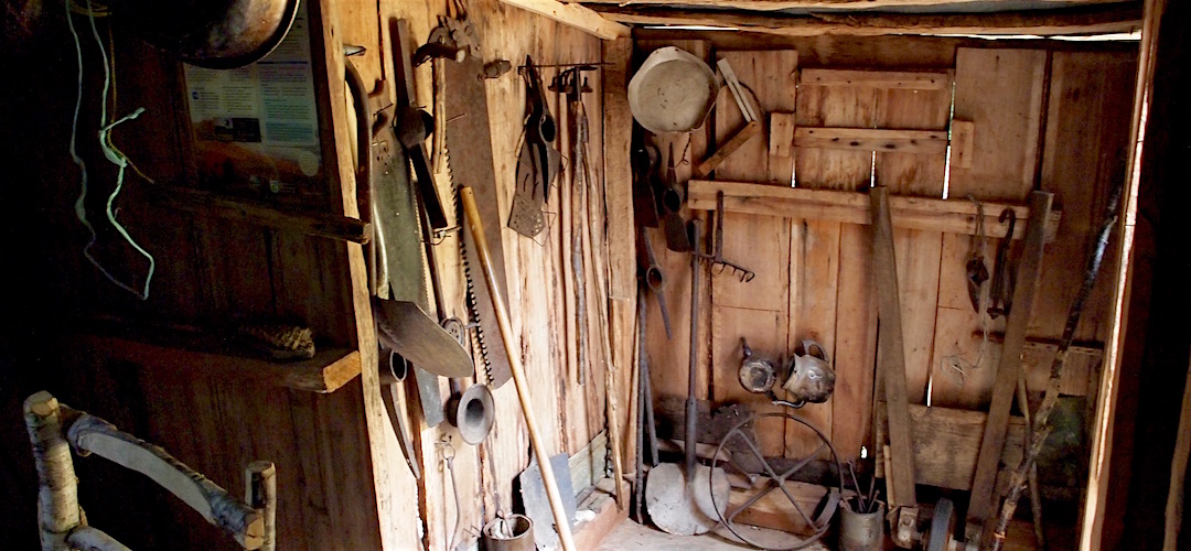 There's some historic implements remaining from Cecil's day.