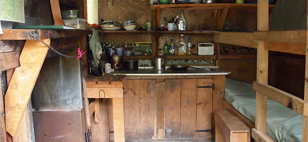 Lots of grafitti internally, but not mine. | Goat Creek Hut, Mokihinui Forks Ecological Area