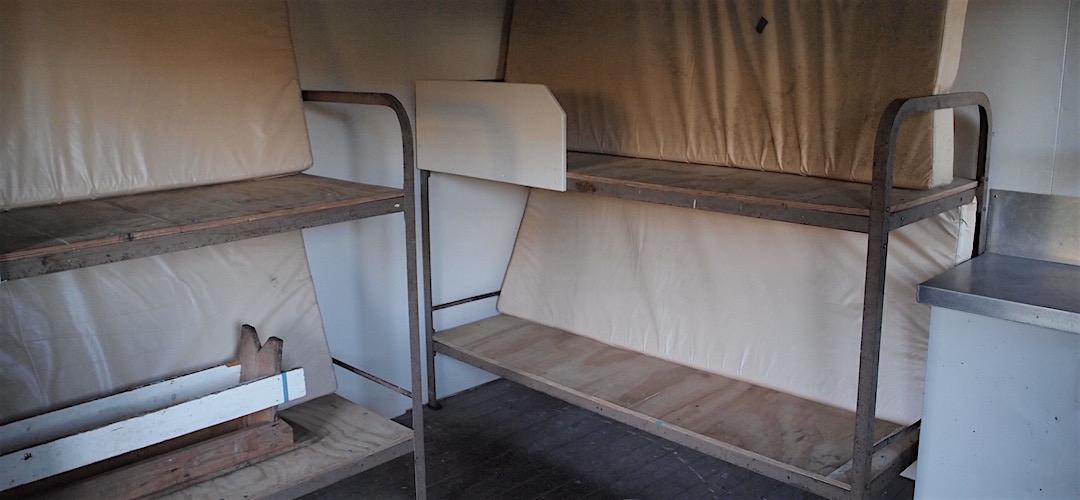 Love those squeaky steel bunks. | Larrikin Creek Hut, Kahurangi National Park