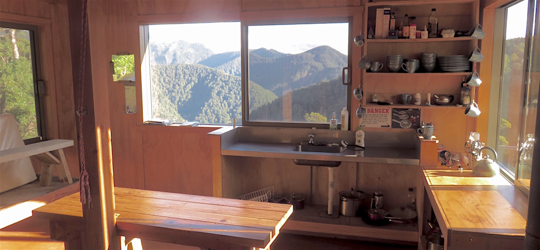 Stand up, or go outside, to take in the view. | Lyell Saddle Hut, Lyell Range/Radiant Range Conservation Area