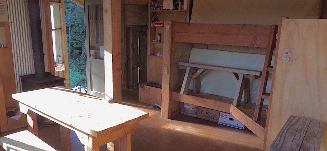 There's 5 mattresses in the insulated part of the hut. | Lyell Saddle Hut, Lyell Range/Radiant Range Conservation Area
