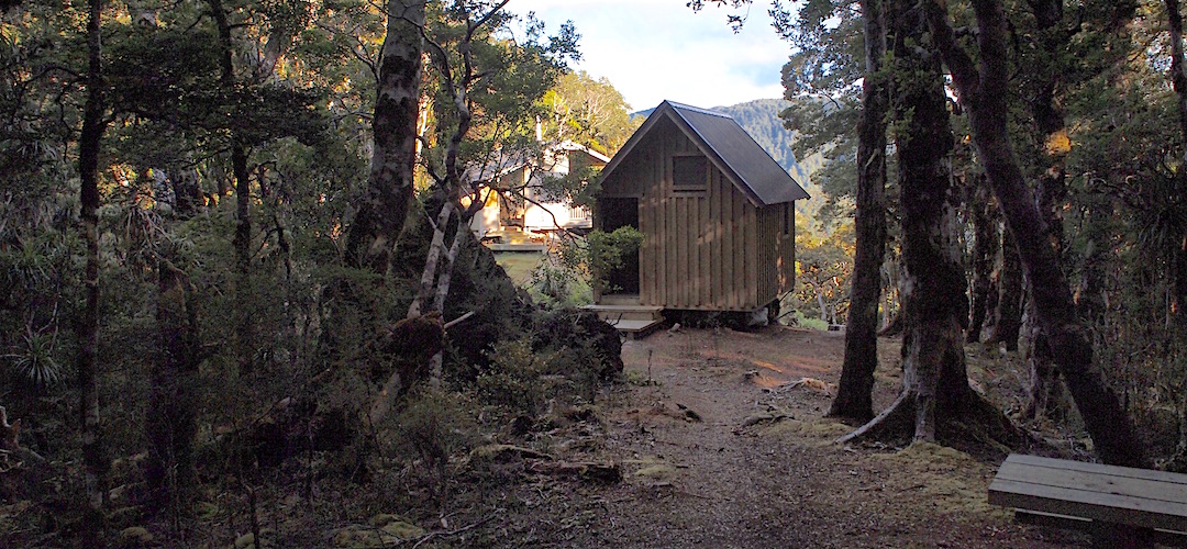 The other sleepout is nearer the hut. | Lyell Saddle sleepout, Lyell Range/Radiant Range Conservation Area