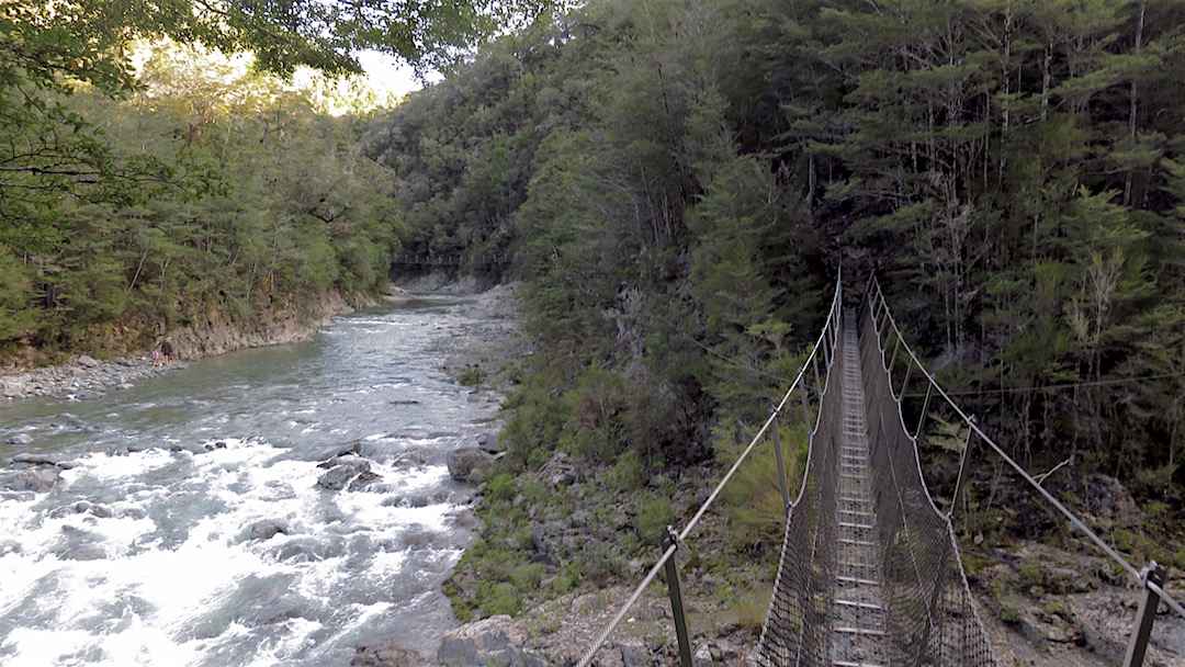 Almost to Roebuck Hut, just two swing bridges to avoid getting my feet wet. | Mt Fell, Easter 2016
