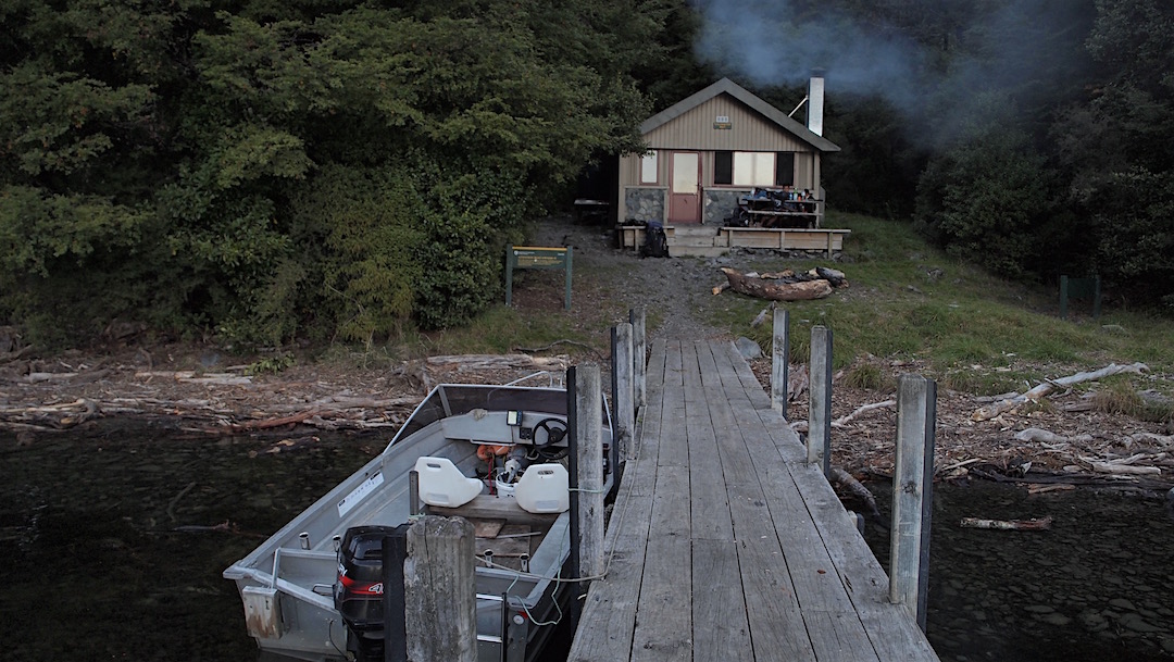 Coldwater Hut as the sun goes down. | Day 1, Nelson Lakes National Park