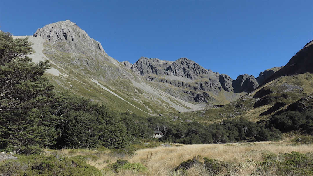 I made it to Upper Travers Hut fairly early in the day. | Day 3, Nelson Lakes National Park