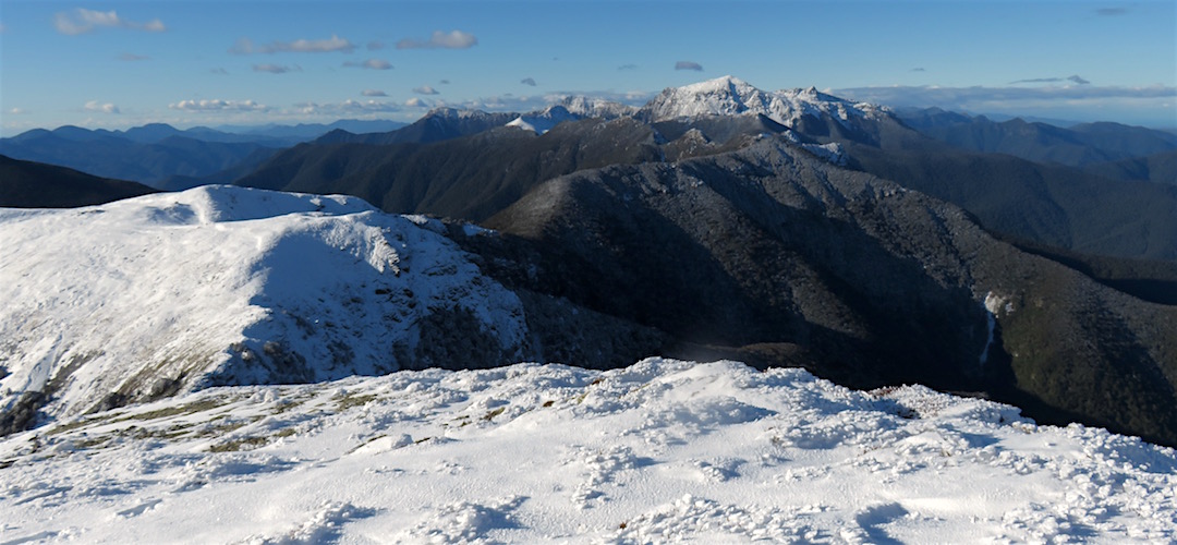Day 5. Mt Richmond in the distance, from Old Man. | winter trip, Alpine Route, Mt Richmond Forest Park