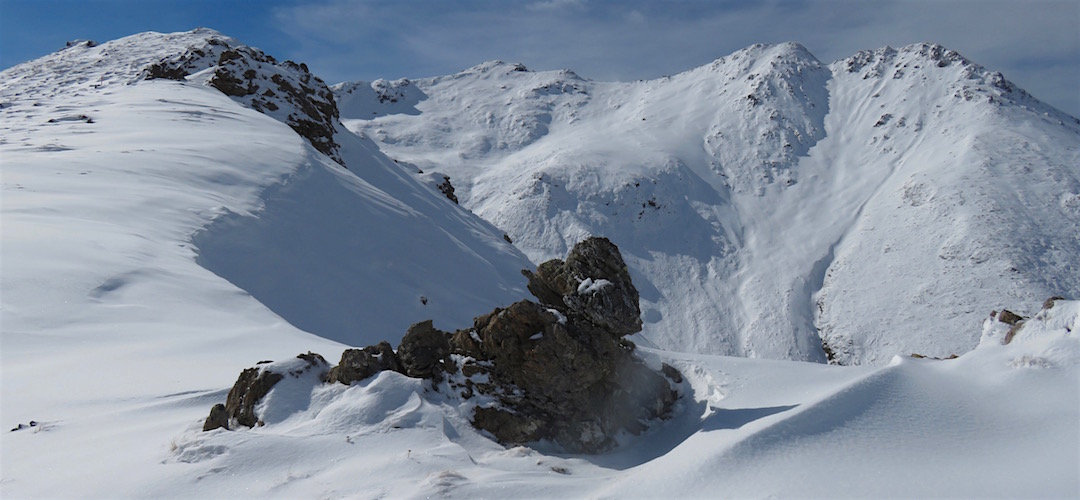 Day 11. Climbing up the ridge on the way to Mt Ellis and over to Hunters Hut. | winter trip, Alpine Route, Mt Richmond Forest Park