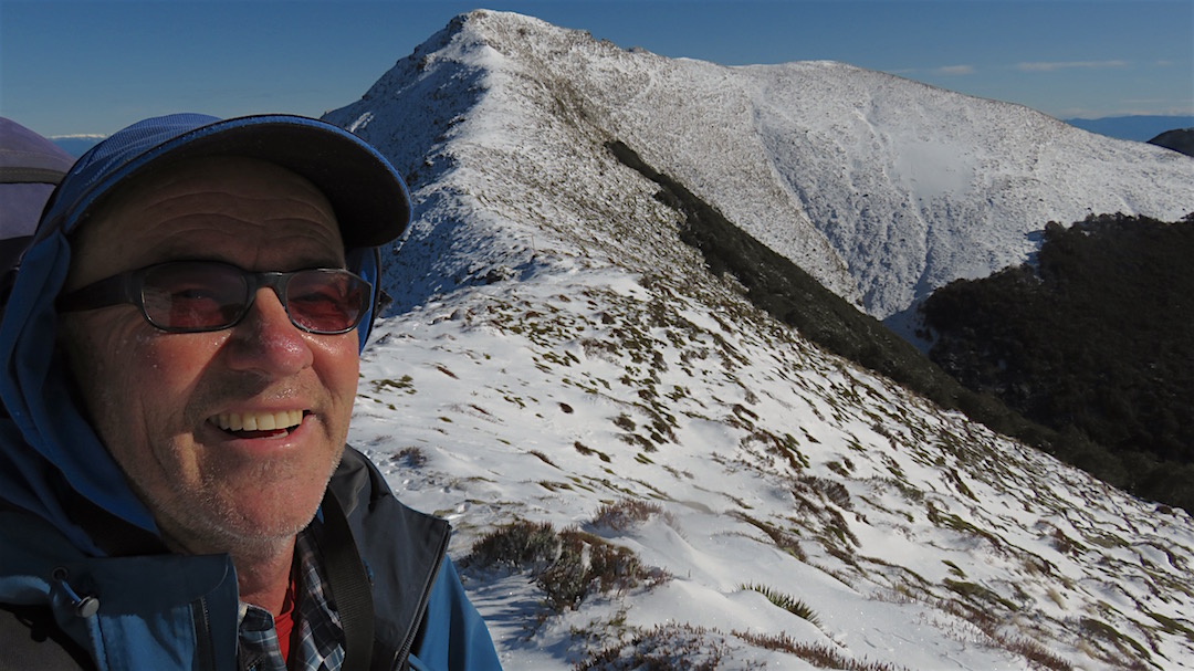Day 5. That's Slaty Peak and I'm finally up on the ridge. | winter trip, Alpine Route, Mt Richmond Forest Park