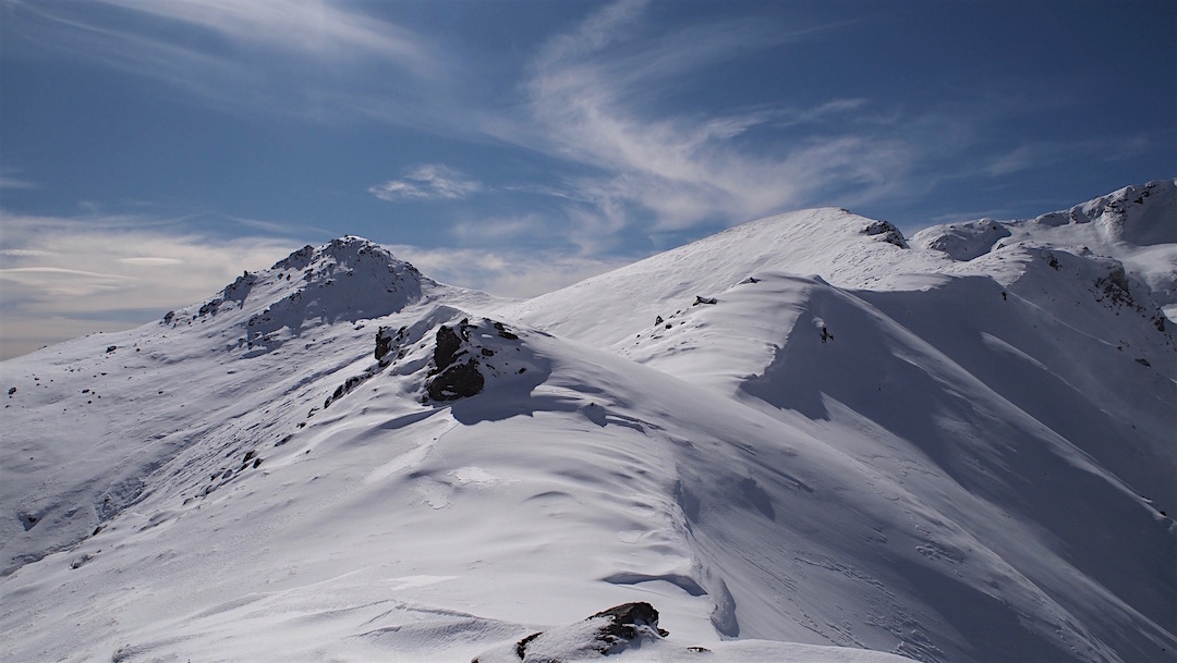 Day 11. Climbing up towards Ellis Peak on the way to Hunters Hut. | winter trip, Alpine Route, Mt Richmond Forest Park