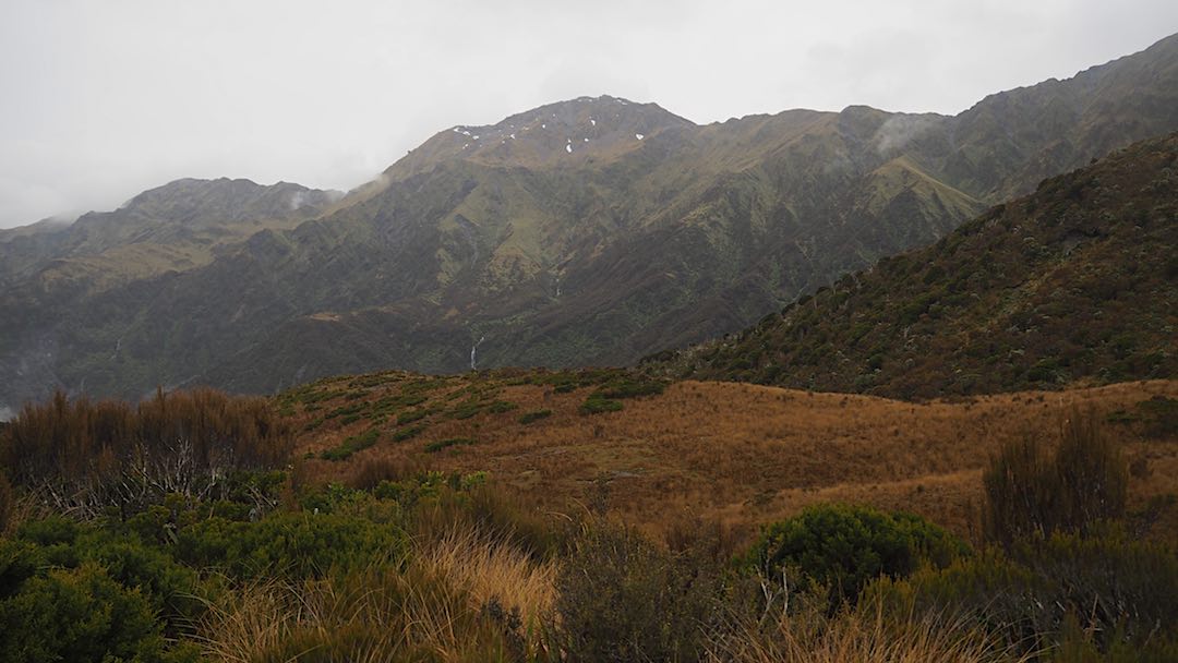 Looking across Zit Stream to Adventure Biv and Zit Saddle. |  Frew/Toaroha Saddles, Westland