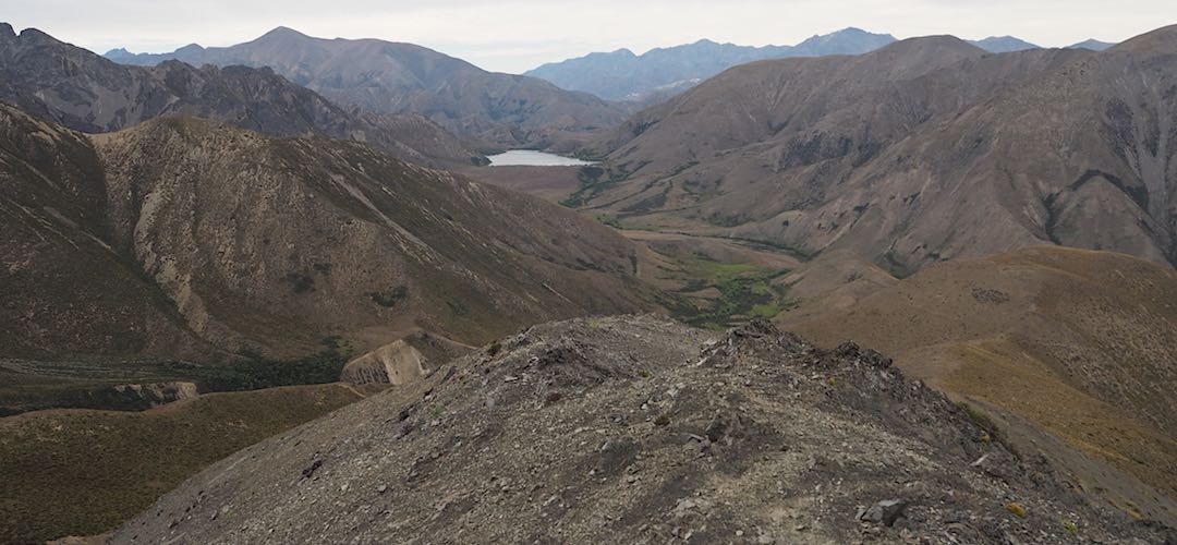 Lake McRae from near the top of Robinson Pass. | Kaikoura to Boyle Village