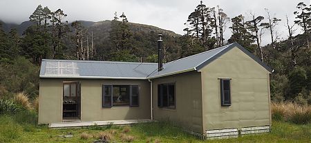 The original hut was majorly extended recently, and totally upgraded. | Cedar Flats Hut, Toaroha River, West Coast