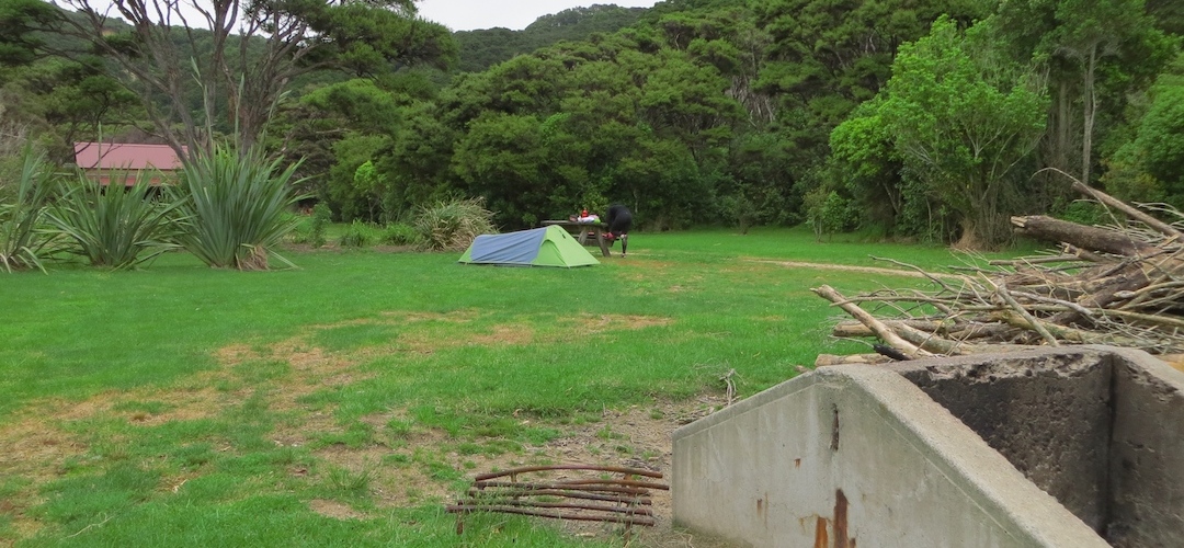 Whariwharangi Hut campsite, Coastal Track, Abel Tasman National Park